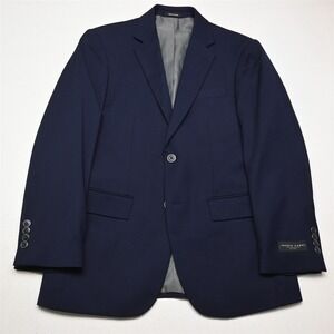 NEW Pronto Uomo 38R Navy Blue Stretch Wool Mens Blazer Suit Jacket Sport Coat
